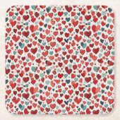 Heet patroon kartonnen onderzetters (Voorkant)