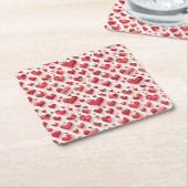 Heet patroon kartonnen onderzetters (Schuin)