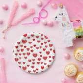 Heet patroon papieren bordje (Feest)