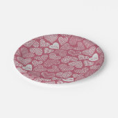 Heet patroon papieren bordje (Gekanteld)