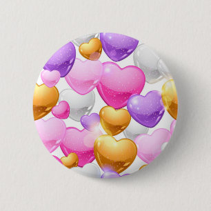 Heet patroon ronde button 5,7 cm