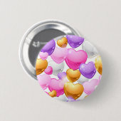 Heet patroon ronde button 5,7 cm (Voorkant /achterkant)