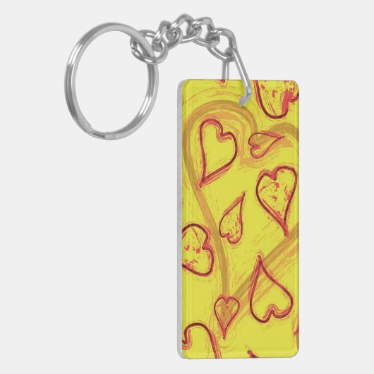 Heet patroon sleutelhanger (Voorkant Links)