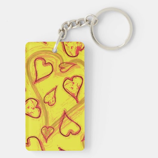 Heet patroon sleutelhanger (achterkant)