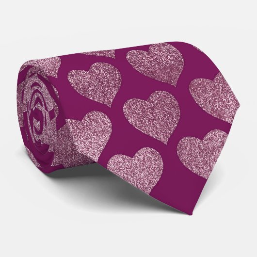 Heet patroon stropdas (Opgerold)