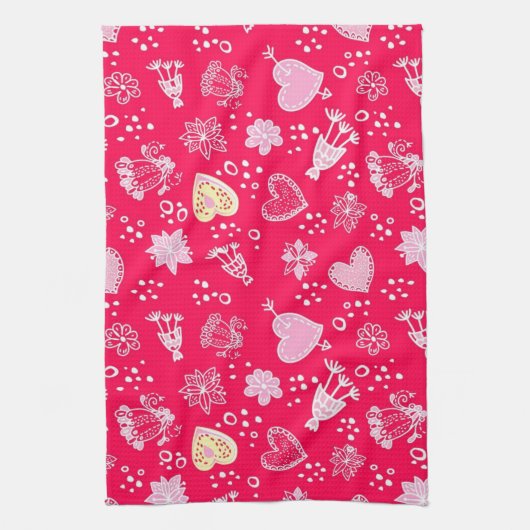 Heet patroon theedoek (Verticaal)