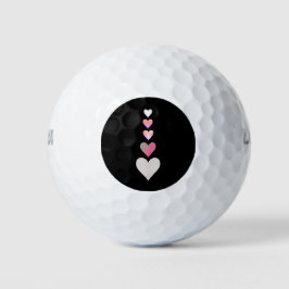 Heet Pattern Black Pink Grey Cute  Golfballen