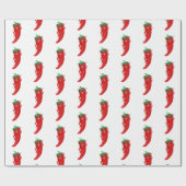 Heet Pepper Diva Patroon Tekening Cadeaupapier (Vlak)