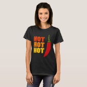 Heet Pepper Rood Jalapeno Spicy T-shirt (Voorkant volledig)
