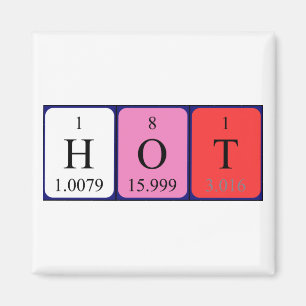 Heet periodiek lijstnaammagneet magneet