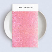 Heet Pink Glitter Oorbel Houder Visitekaartje