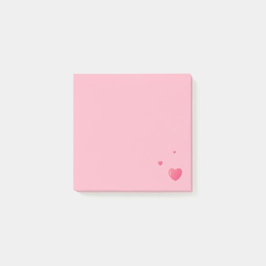 Heet Post Het Nota's/Roze Post-it® Notes (Voorkant)