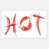 Heet! Rechthoekige Sticker (Voorkant)