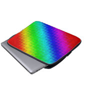 Heet Regenboog Mozaïek Glans, Laptop Sleeve (Voorkant onderkant)