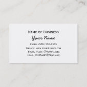 Heet regenboogstrips in Herfst Mode kleuren Visitekaartje (Achterkant)