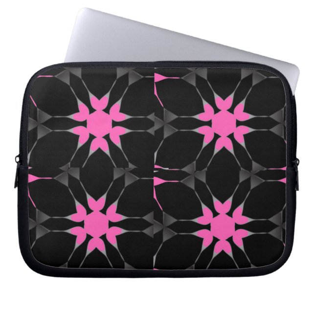 Heet retro roze laptop hoesje sleeve (Voorkant)