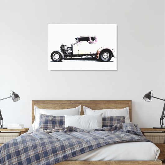 Heet rijtuig Coupe Canvas Afdruk (Insitu (Slaapkamer))
