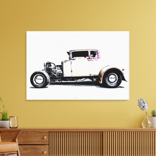 Heet rijtuig Coupe Canvas Afdruk (Insitu (Woonkamer))