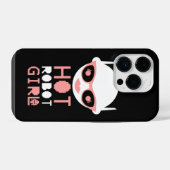 Heet robot meisje iPhone hoesje (Achterkant horizontaal)