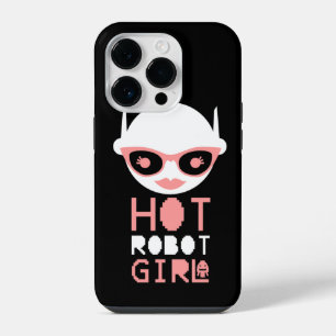 Heet robot meisje iPhone 14 plus hoesje
