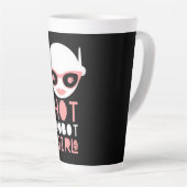 Heet robot meisje latte mok (Rechterhoek)