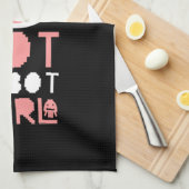 Heet robot meisje theedoek (Quarter Fold)