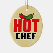 Heet (rode en groene paprika's) keramisch ornament (Rechts)