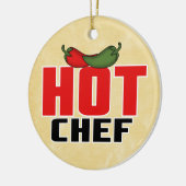 Heet (rode en groene paprika's) keramisch ornament (Links)