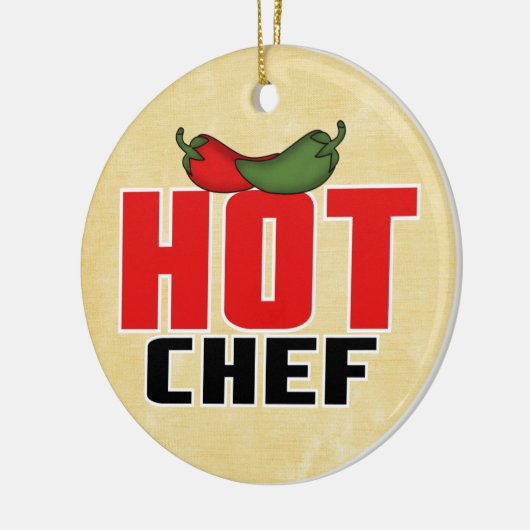 Heet (rode en groene paprika's) keramisch ornament (Links)