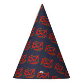 Heet Rood Chili Pepers Patroon Feesthoedjes (Links)