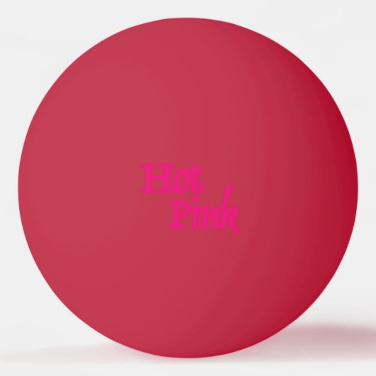 Heet Roze 1-ster rode ping pong bal Pingpongbal (Voorkant)