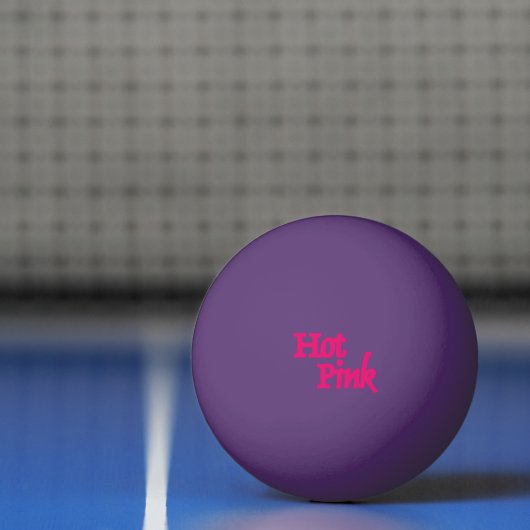 Heet Roze 1-sterren paarse ping pong bal Pingpongbal (Net)