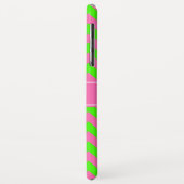 Heet Roze #2 Limoengroen LG Chevron Naam Monogram Case-Mate iPhone Case (Achterkant/links)