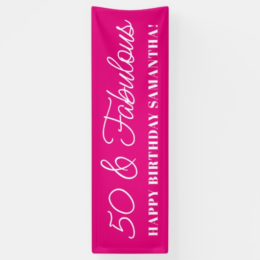 Heet Roze 50 en Fabulous Spandoek (Verticaal)