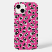 Heet Roze Abstract Dierenprint Case-Mate iPhone Case (Achterkant)