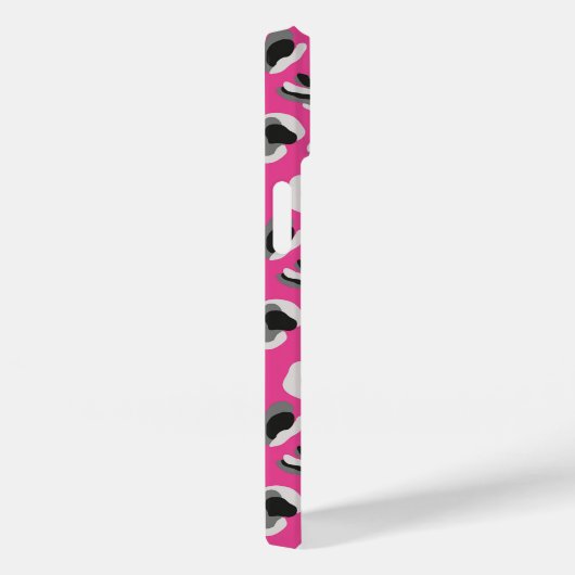 Heet Roze Abstract Dierenprint Case-Mate iPhone Case (Achterkant / Rechts)