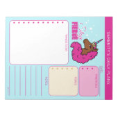 Heet Roze Afro Eenhoorn Notitieblok (Voorkant)