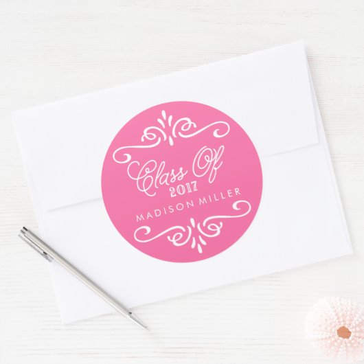  heet roze | AFSTUDEREN STICKERS (Envelop)