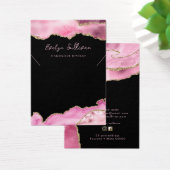 Heet roze agaat ketting display kaart (Bureau)