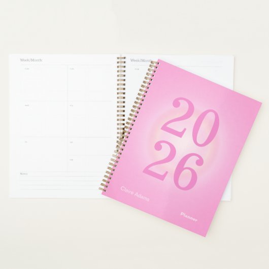 Heet Roze Aura Grote Jaar Planner (Display)