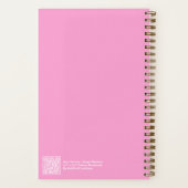 Heet Roze Aura Swatch Engel Nummer Klein Notitieboek (Achterkant)