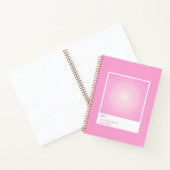 Heet Roze Aura Swatch Engelcijfer Notitieboek (Binnen)