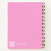 Heet Roze Aura Swatch Engelcijfer Notitieboek (Achterkant)