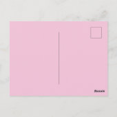 Heet Roze Begonia Bloemen Bewaar de datum, Briefkaart (Achterkant)