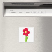 Heet Roze Bloem 2 Magneet (Insitu (Vaatwasser))