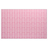 Heet roze bloemendamast stof (Yard (91,4 cm))