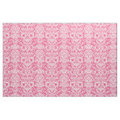 Heet roze bloemendamast stof (Fat Quarter)