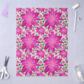 Heet Roze Bloemendessinpatroon Tissuepapier (Craft)