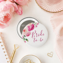 Heet Roze Bloemige Bruid-in-wording