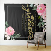 Heet Roze Bloemstuk Afstudeerfeest Foto Achtergron Wandkleed (In Situ (horizontaal))